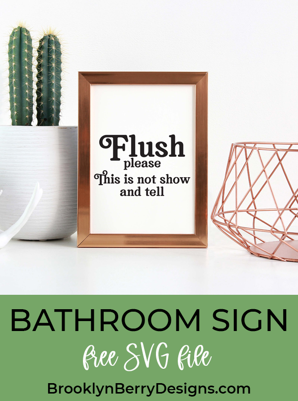 Flush This Is Not Show And Tell svg - Brooklyn Berry Designs