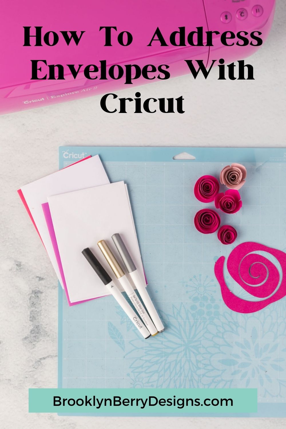 How To Address Envelopes With Cricut via @brookeberry