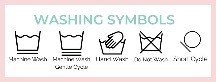 Laundry store symbol chart