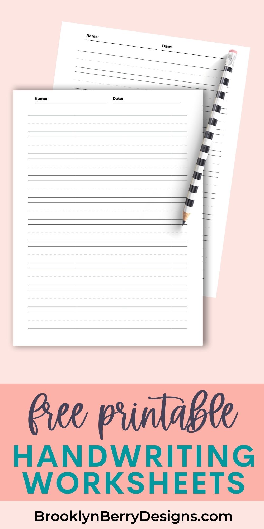 blank writing worksheets for kindergarten