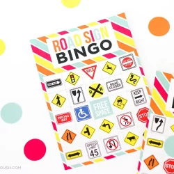 road sign bingo game