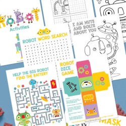 Road Trip Activities and Travel Journal for Kids (Happy Fox Books) Over 100  Games, Mazes, Mad Libs, Writing Prompts, Scavenger Hunts, and More to Keep