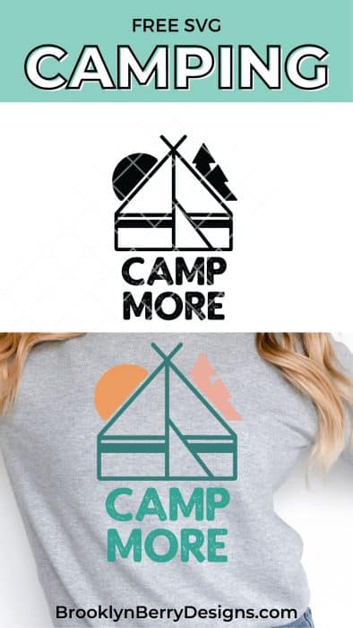 grey sweatshirt with camping designs