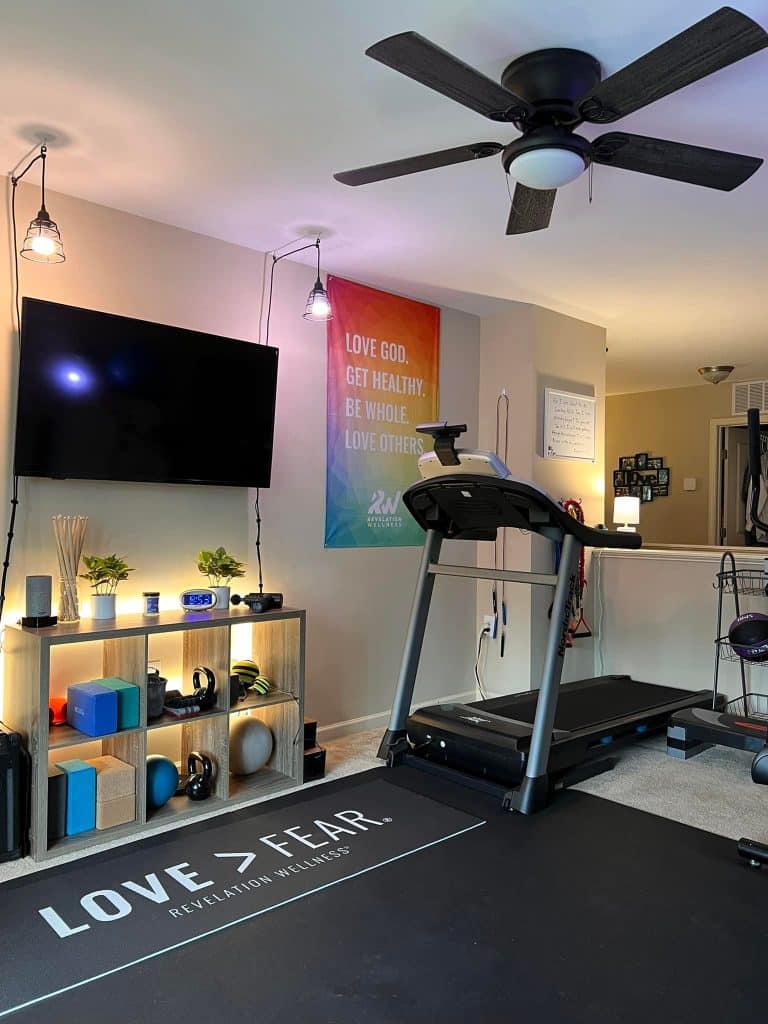 Peloton Home Gym Ideas - Brooklyn Berry Designs