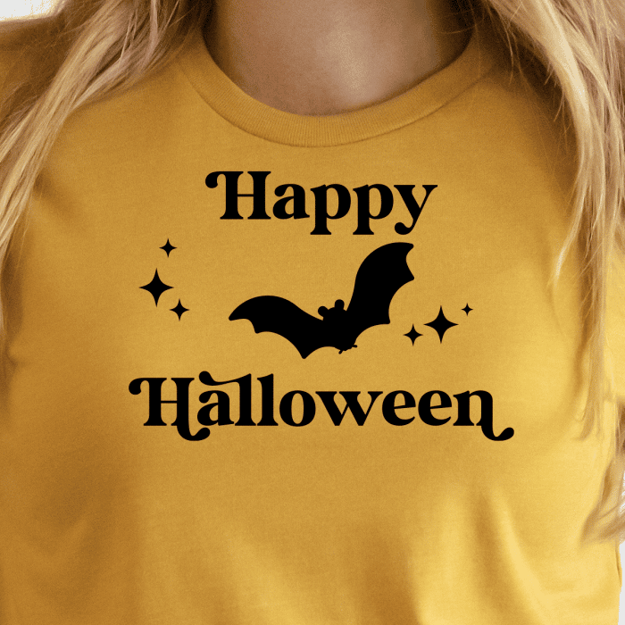 Halloween ' Hey Boo' Printed Bat Shape Décor