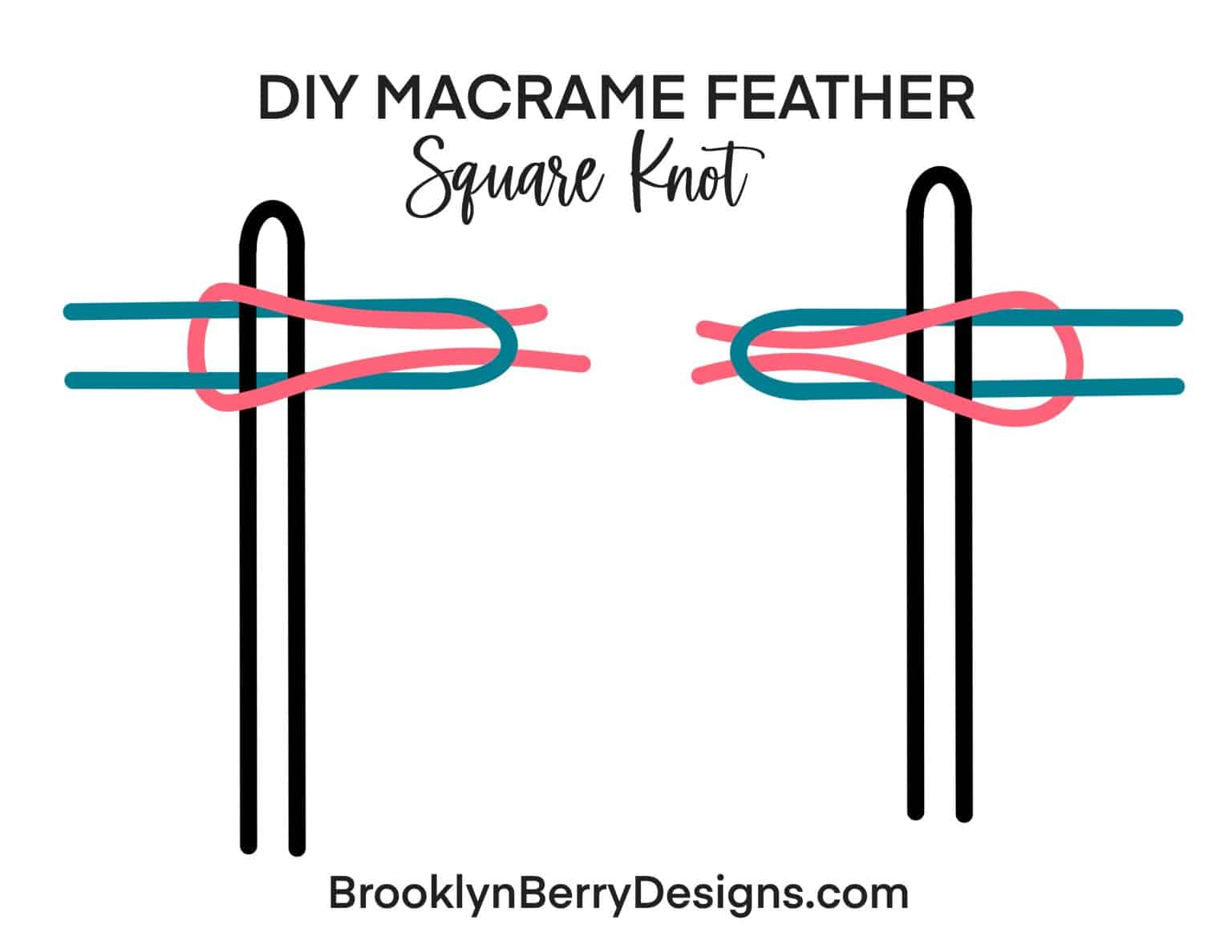 DIY Macrame Feather Brooklyn Berry Designs