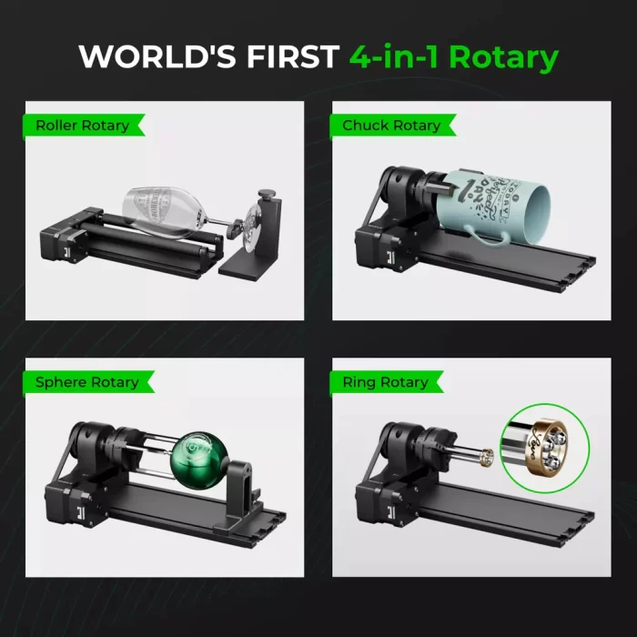 rotary tool that includes roller rotary, chuck rotary, sphere rotary, and ring rotary tools.