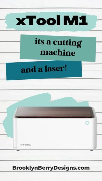 the xtool m1 is a cutting machine and a laser cutter.