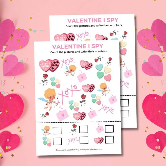 I Spy Valentines Printable - Brooklyn Berry Designs