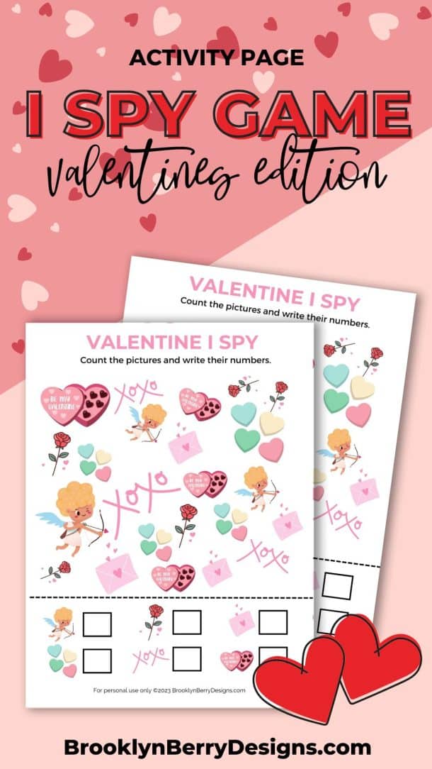 I Spy Valentines Printable - Brooklyn Berry Designs