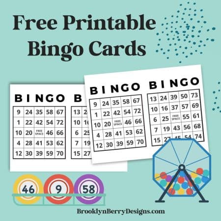 Collection of free printable bingo cards with bingo caller.