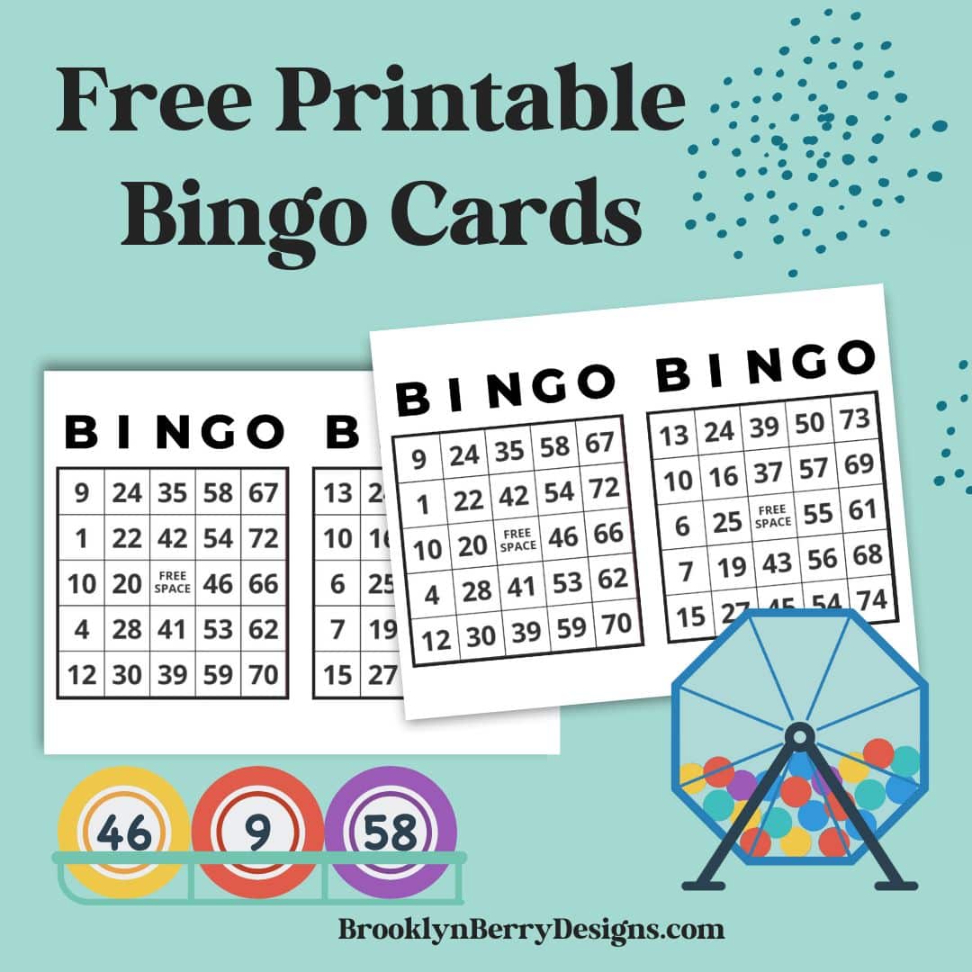 50 Free Printable Bingo Cards