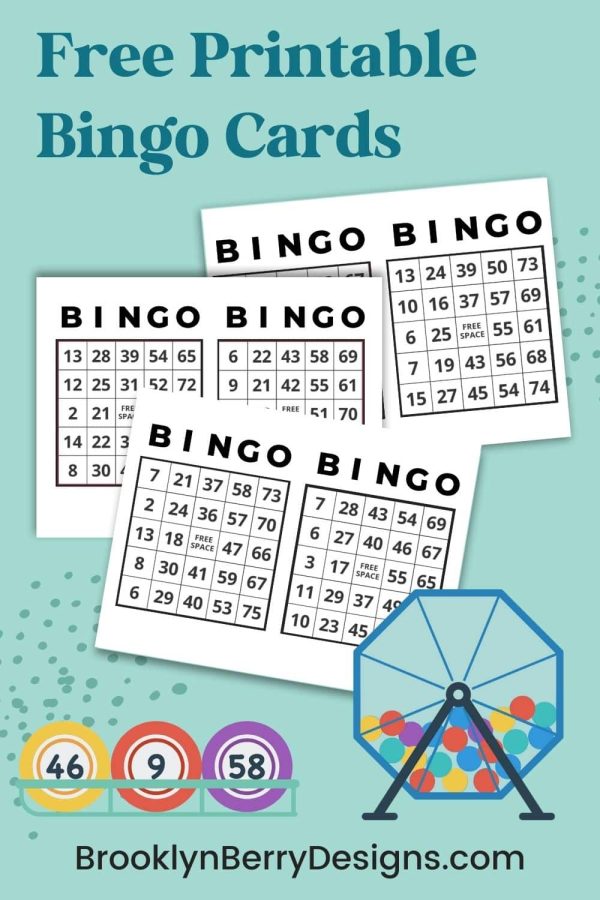 Free Printable Bingo Cards - Brooklyn Berry Designs