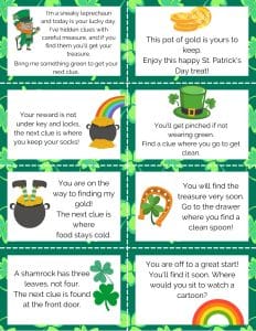 Free Printable St Patricks Day Scavenger Hunt - Brooklyn Berry Designs