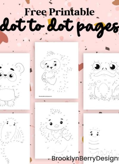 cute collection of animal dot to dot pages