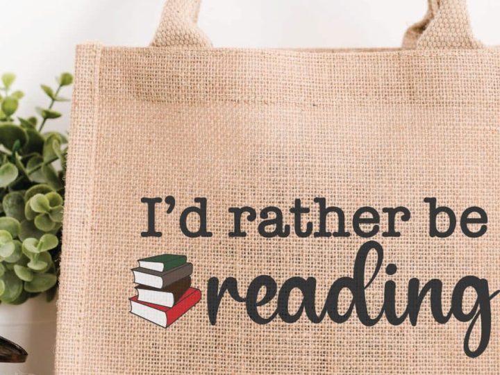 id rather be reading totebag