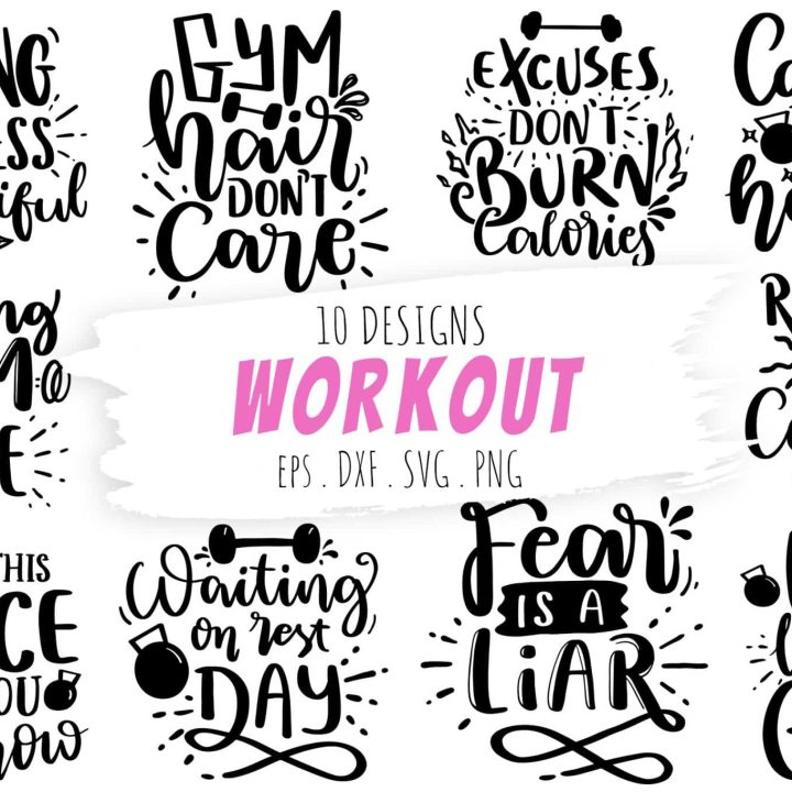 Fitness SVG File, Water Bottle SVG, Workout SVG, Gym SVG