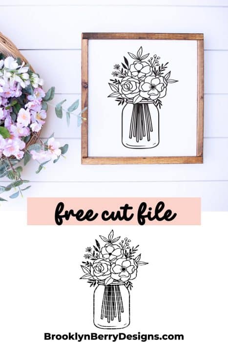 Free Flower Bud 3 Design SVG Cut File