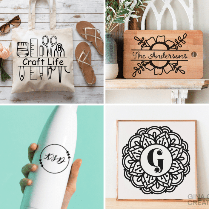 Free Monogram SVG Cut Files to Make Personalized Gifts