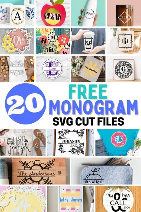 Free Monogram SVG Cut Files to Make Personalized Gifts