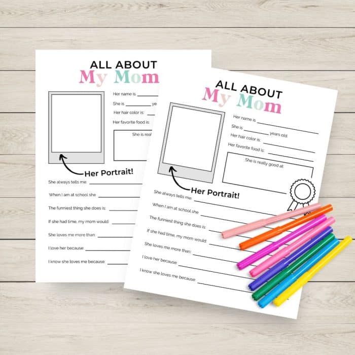 13 Free All About My Mom Printables