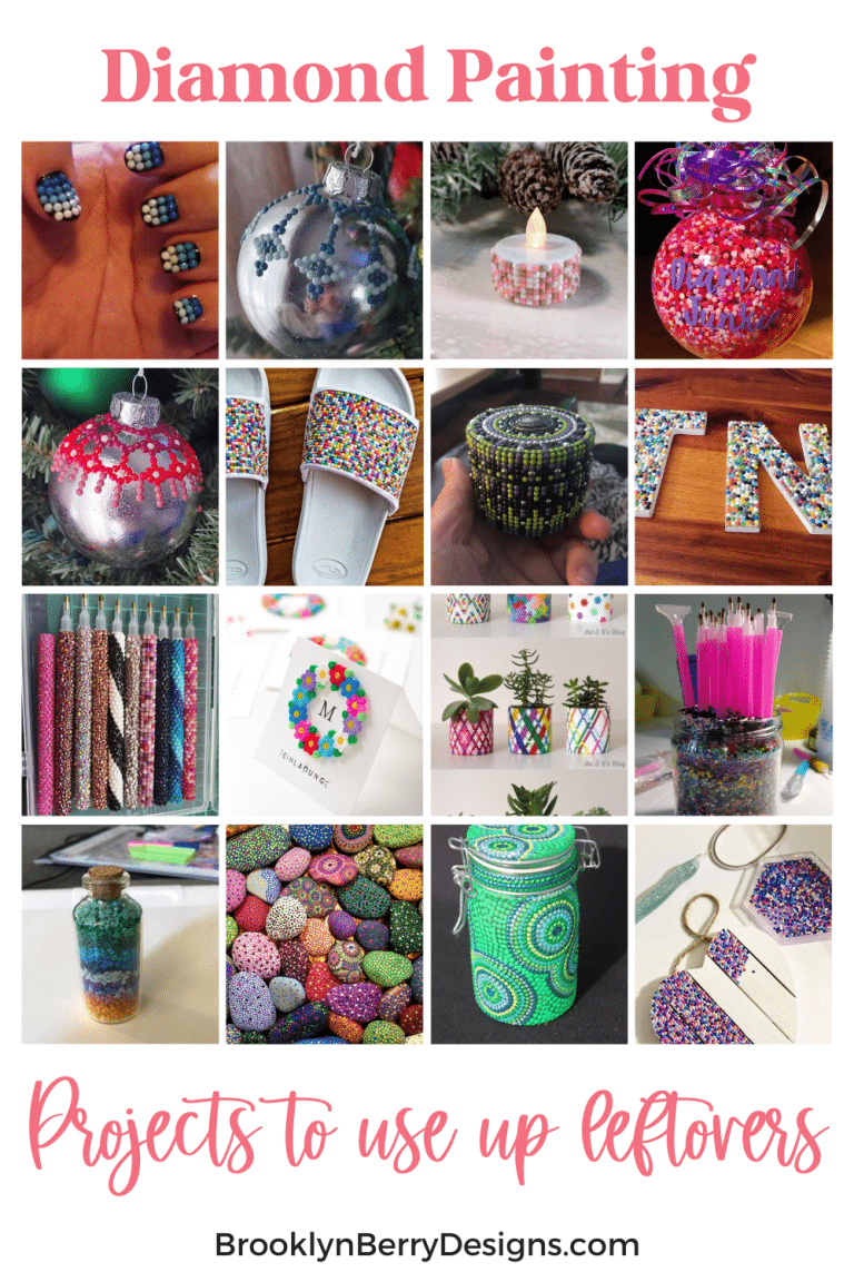 What to do with leftover diamond painting beads Brooklyn Berry Designs