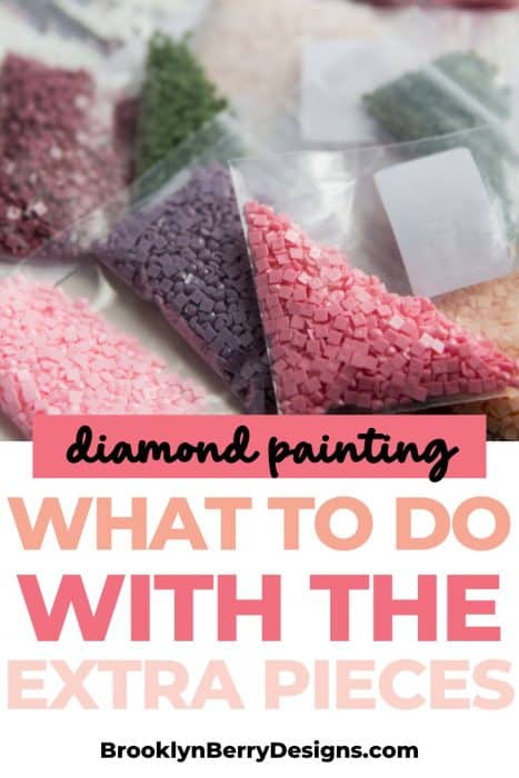 What to do with leftover diamond painting beads - Brooklyn Berry Designs