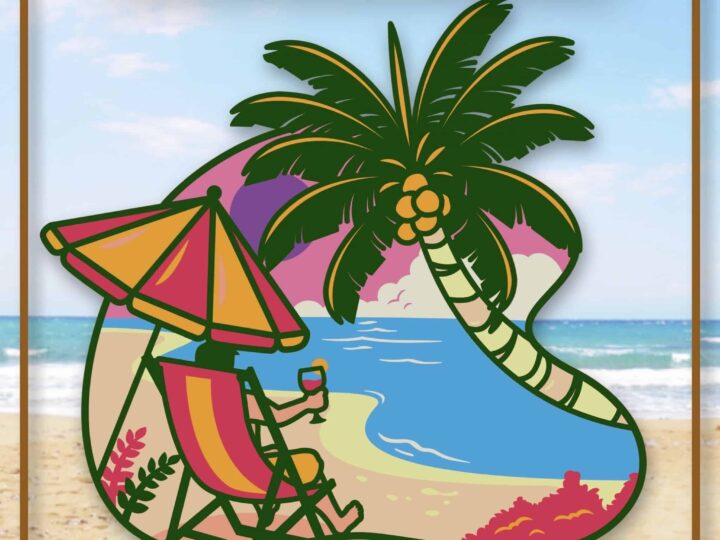 Image for How to Make On the Beach Layered Paper Crafts