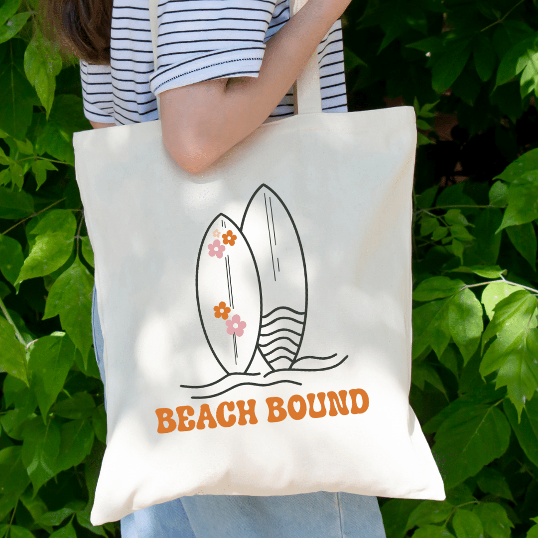 Beach Bound Canvas Tote Bag