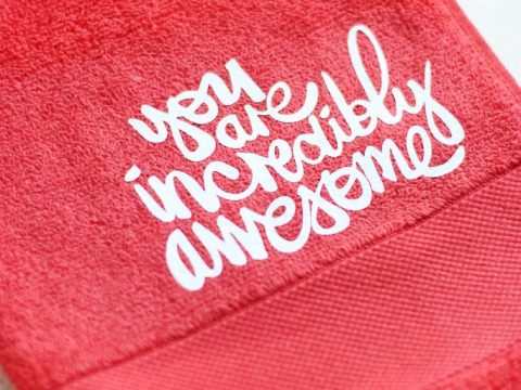 Image for DIY Pep Talk Hand Towel