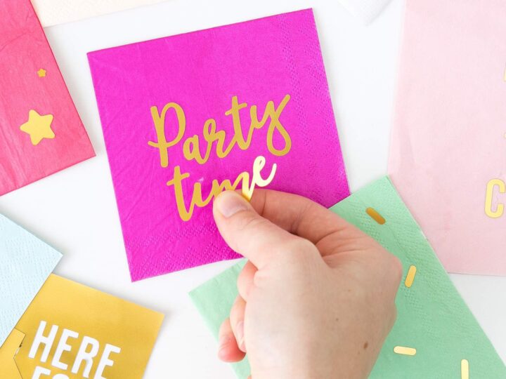 Image for How to Make Gold Foil DIY Napkins