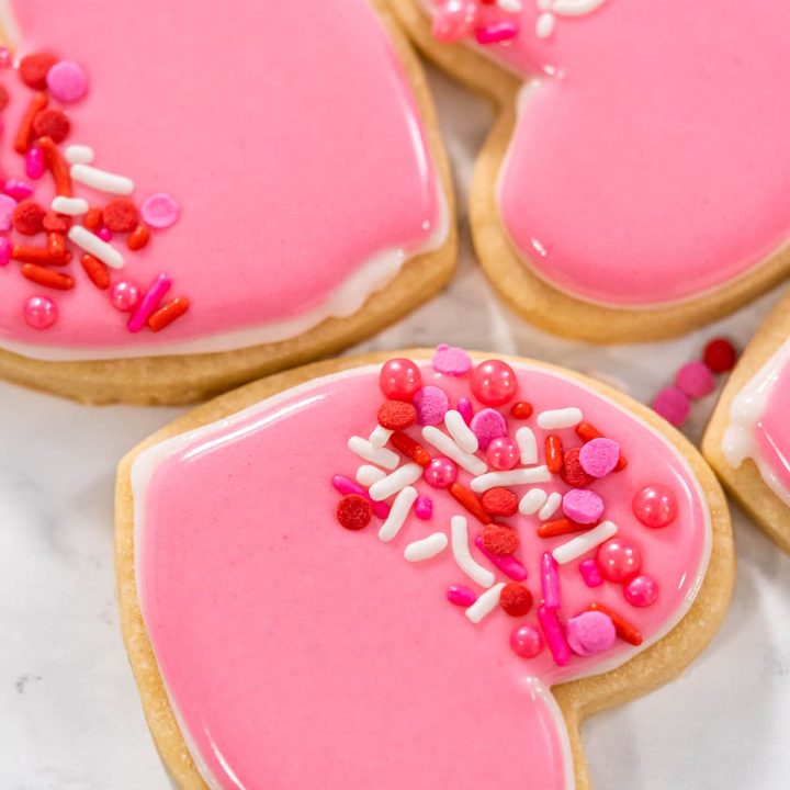 Valentines Sugar Cookies With Royal Frosting