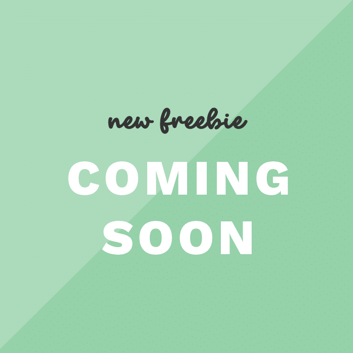 New freebie coming soon!