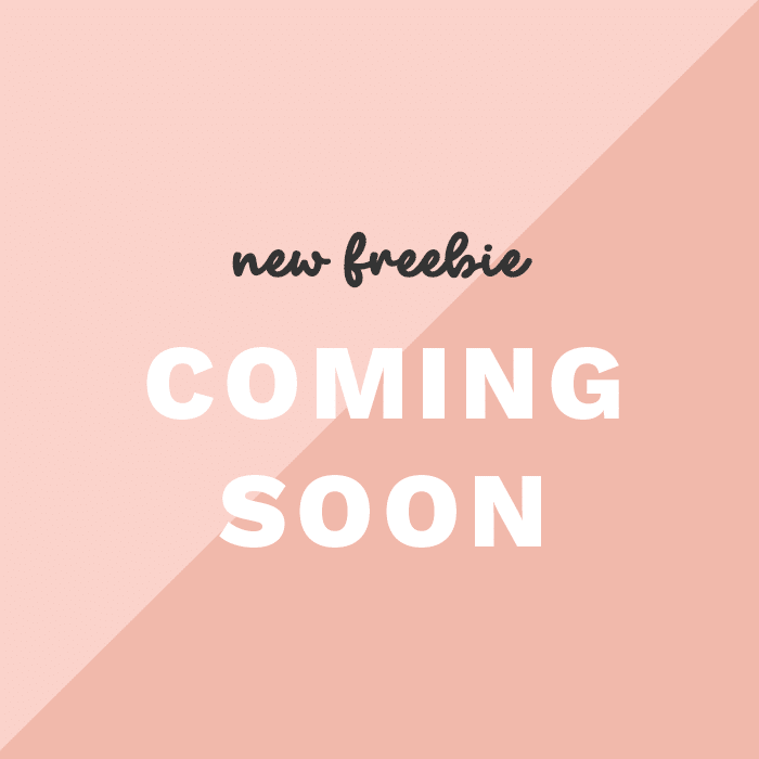 New freebie coming soon!