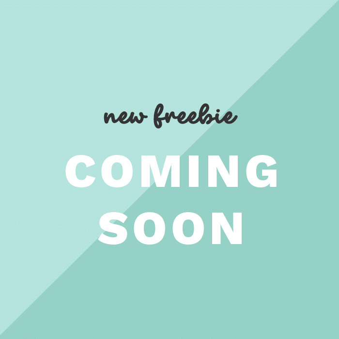 New freebie coming soon!