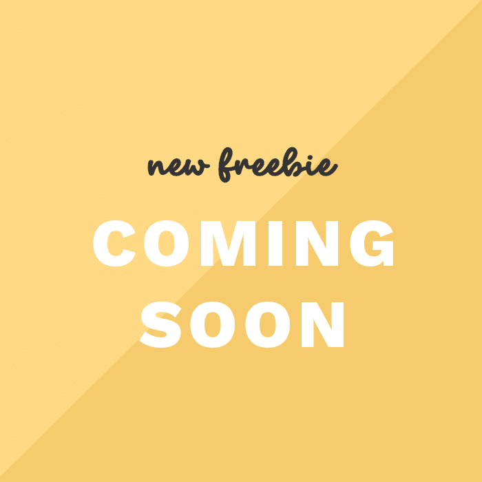 New freebie coming soon!